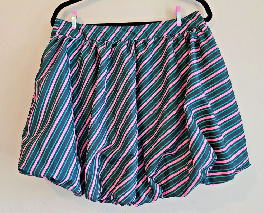Adult Wicked Striped Bubble Graphic Mini Skirt - sz Small, NWOT